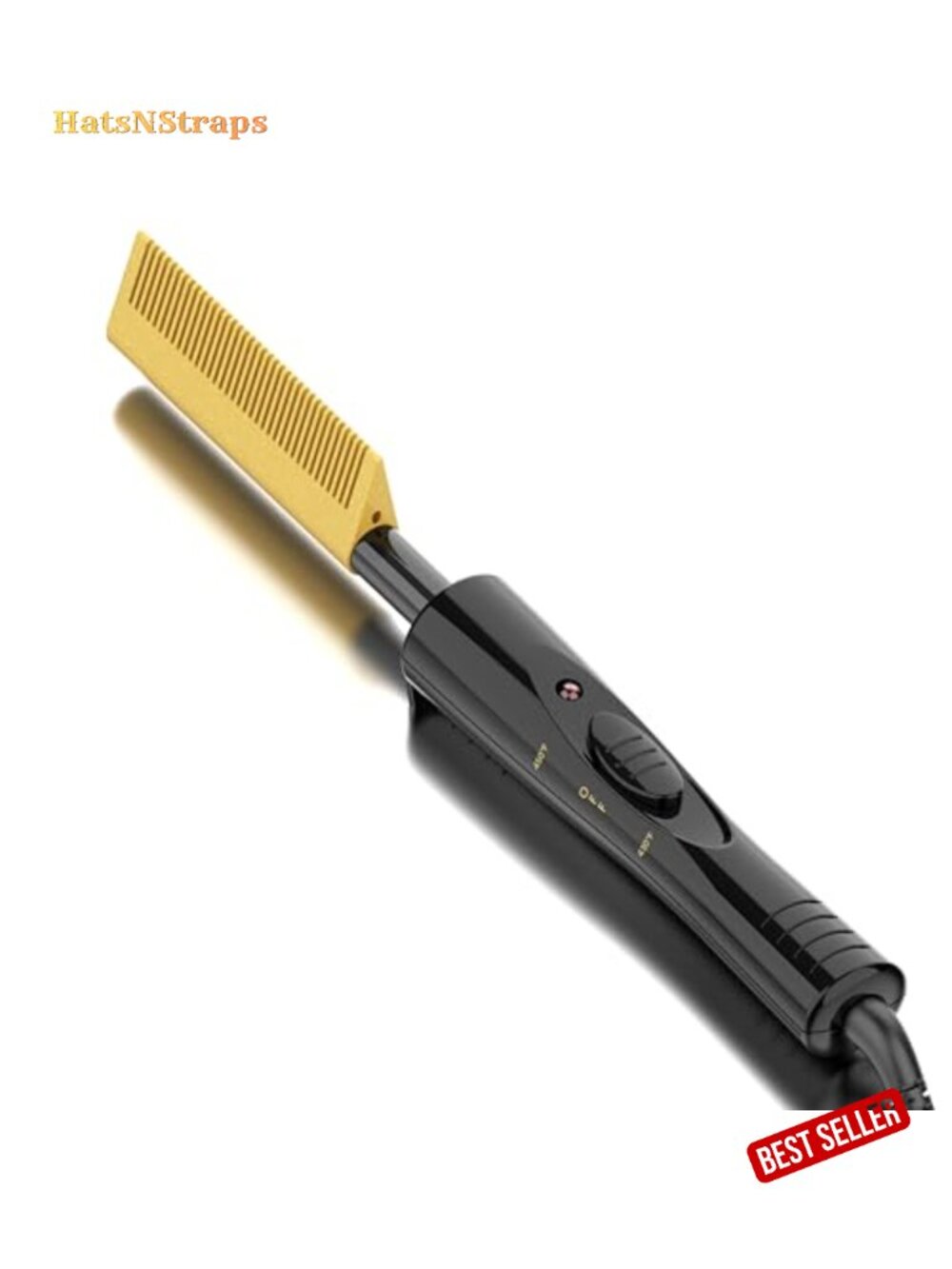 DAN Technology 450°F Electric Hot Comb for Hair Straightening, Ceramic Argan